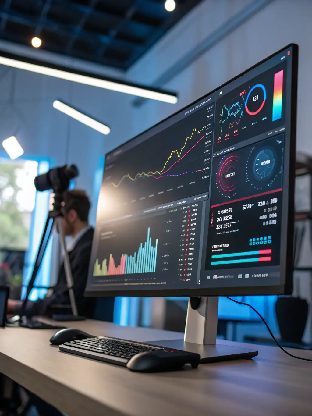 An image showing a clean, efficient dashboard with key performance indicators (KPIs) and real-time analytics, highlighting the data-driven decision-making enabled by Pantheon's platforms.