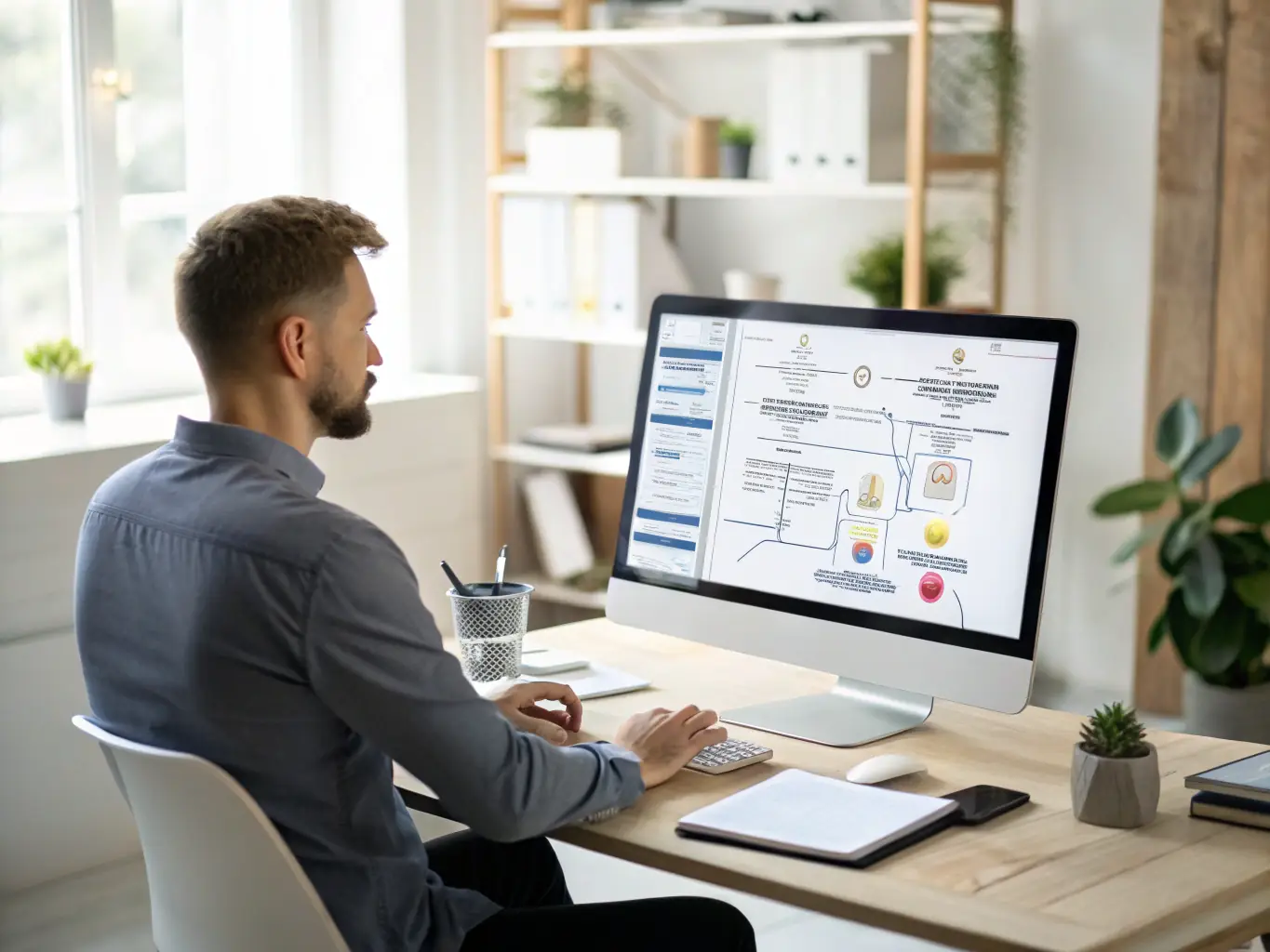 An automation infrastructure specialist implementing an automation solution, demonstrating the efficiency and streamlined operations achieved through automation.